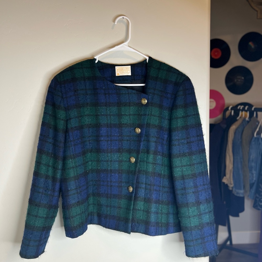 Pendleton, 100% Virgin wool blazer blackwatch